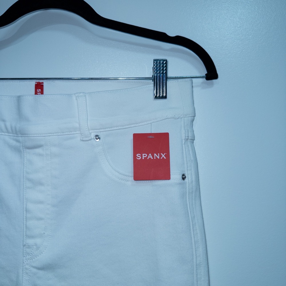 Spanx White Pull On Skinny Jeans Size Medium NWT‎ - Picture 3 of 7